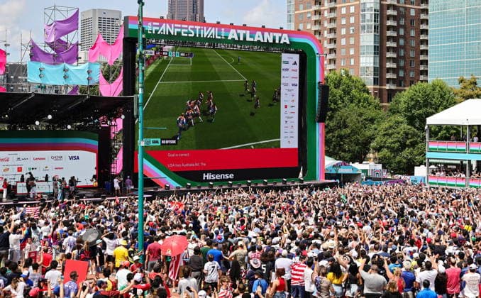 Fußball, FIFA WM 2026, USA - Australien, Watch Party in Atlanta