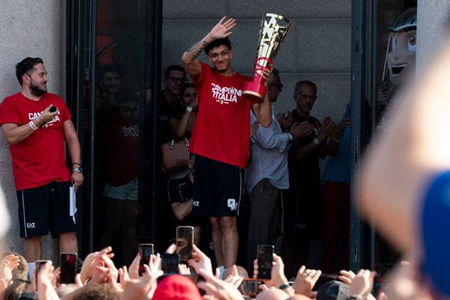 Basketball, Italien, Serie A, EA7 Emporio Armani Milano feiert die Meisterschaft