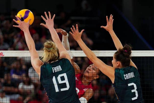 Volleyball, Frauen, Nations League, USA - Italien