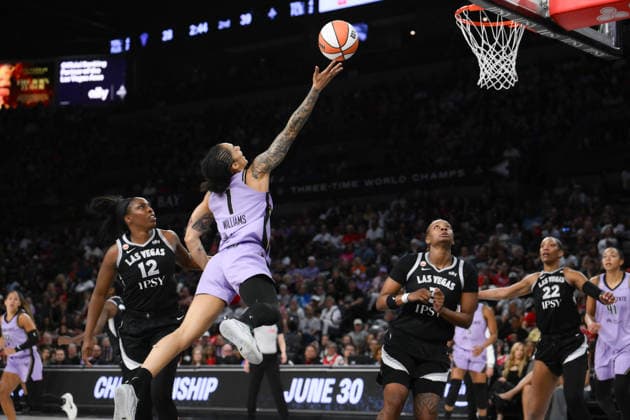 Basketball, WNBA, Las Vegas Aces - Golden State Valkyries
