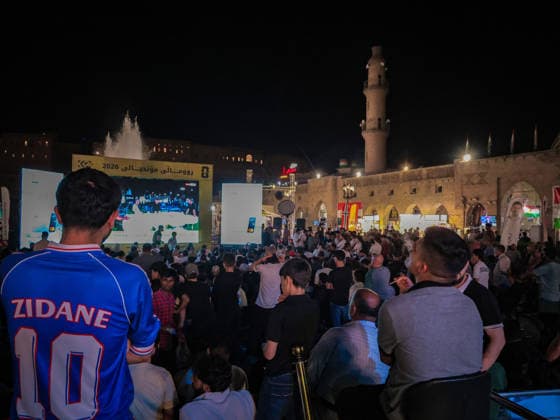 Fußball, FIFA WM 2026, Public Viewing in Erbil, Kurdistan, Irak