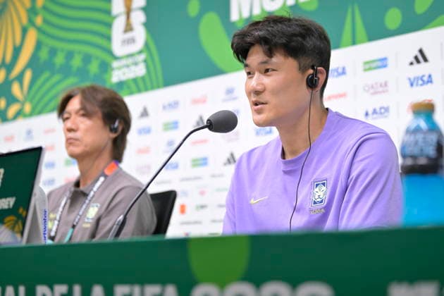 Fußball, FIFA WM 2026, Nationalteam Südkorea, Pressekonferenz