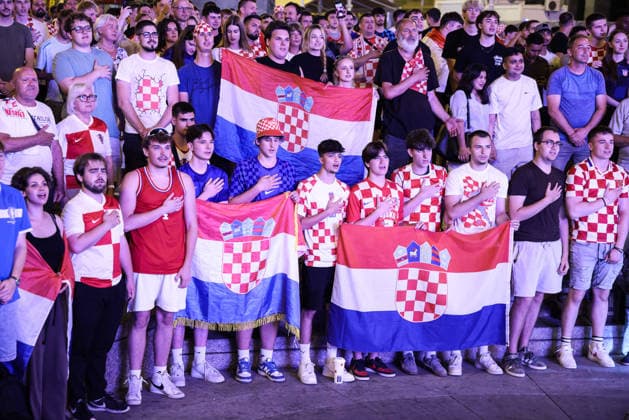 Fußball, FIFA WM 2026, Panama - Kroatien, Public Viewing in Zagreb