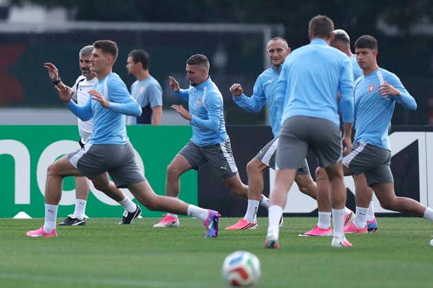 Fußball, FIFA WM 2026, Nationalteam Tschechien, Training