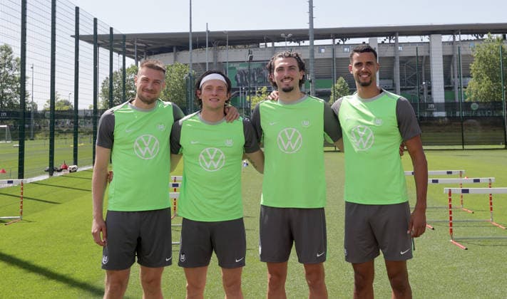 Fußball, 2. BL, VfL Wolfsburg, Vorstellung der Neuzugänge beim Trainingsauftakt