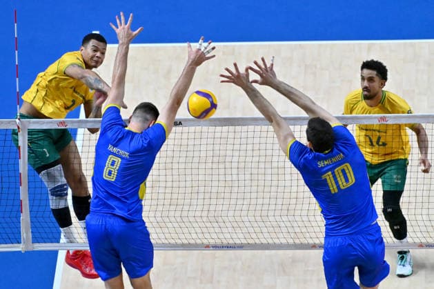 Volleyball, Nations League, Ukraine - Brasilien