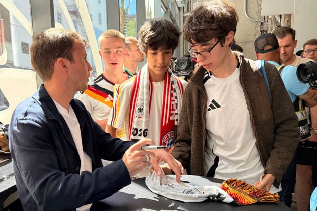 Fußball, FIFA WM 2026, Mario Götze im German House of Soccer in Manhattan