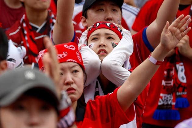 Fußball, FIFA WM 2026, Südafrika - Südkorea, Public Viewing in Seoul