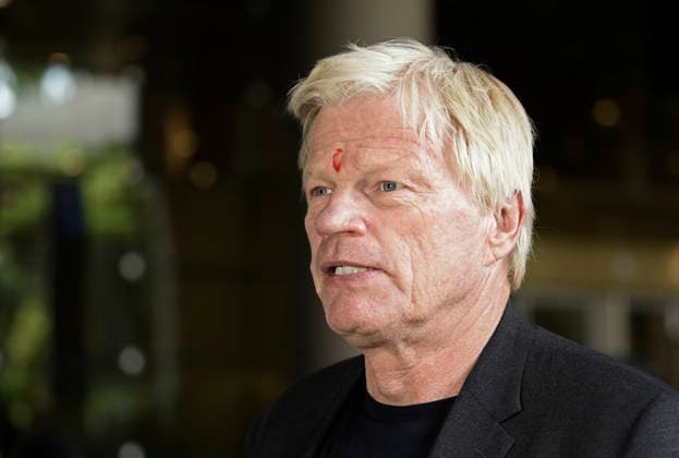 Fußball, Oliver Kahn Ankunft in Mumbai, Indien