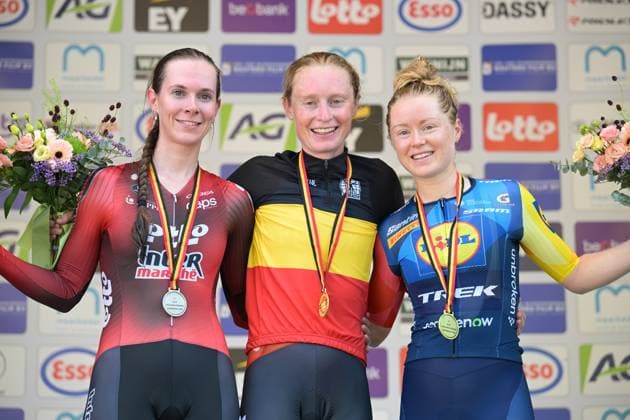 Radsport, Belgischen Meisterschaften im Zeitfahren in Maarkedal
