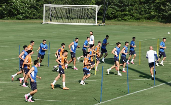 Fußball, FIFA WM 2026, Nationalteam Usbekistan, Training