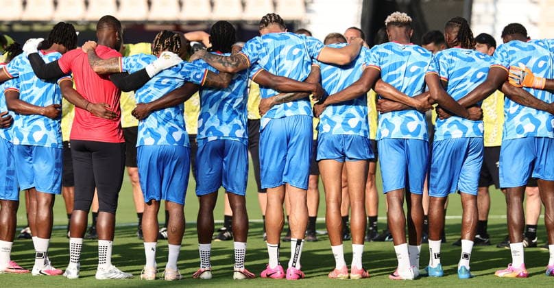 Fußball, FIFA WM 2026, Nationalteam DR Kongo, Training