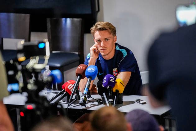 Fußball, FIFA WM 2026, Nationalteam Norwegen, Pressekonferenz