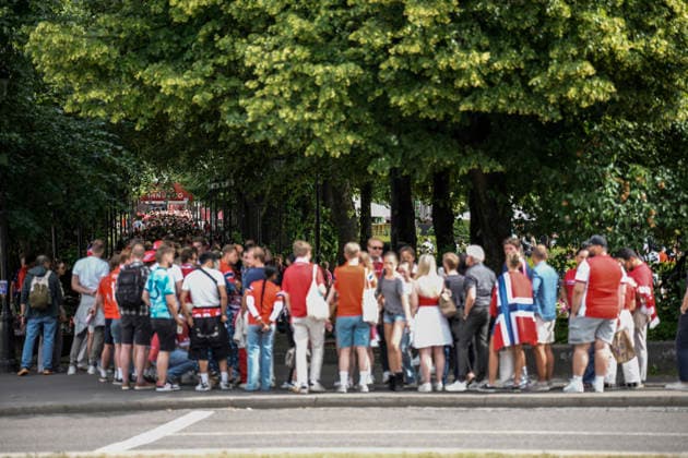 Fußball, FIFA WM 2026, Elfenbeinküste - Norwegen, Public Viewing in Oslo