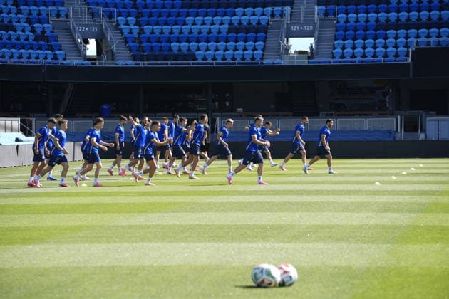 Fußball, FIFA WM 2026, Nationalteam Bosnien-Herzegowina, Training