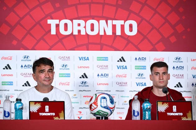 Fußball, FIFA WM 2026, Nationalteam Kroatien, Pressekonferenz
