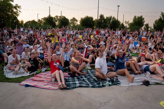Fußball, FIFA WM 2026, USA - Bosnien-Herzegowina, Public Viewing in Nashville