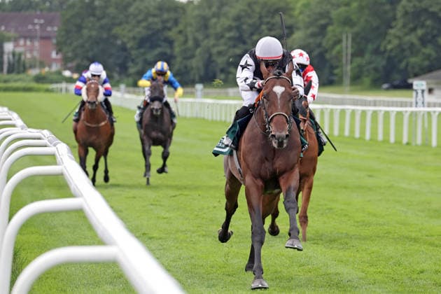 Pferdesport, Galopp, Renntag in Hamburg-Horn