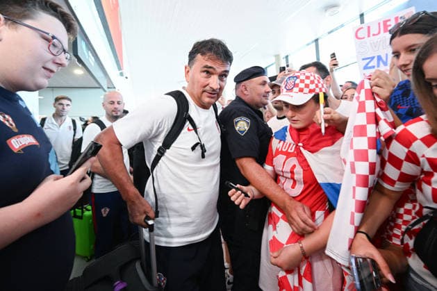 Fußball, FIFA WM 2026, Nationalteam Kroatien, Ankunft in Zagreb