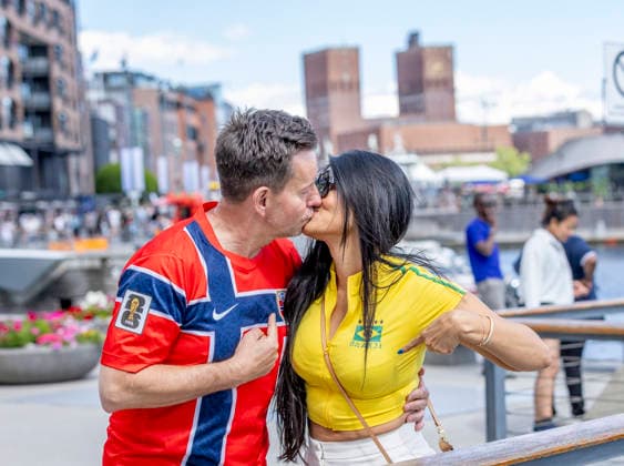 Fußball, FIFA WM 2026, Brasilien - Norwegen, Public Viewing in Oslo