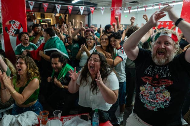 Fußball, FIFA WM 2026, Mexiko -England, Public Viewing in Los Angeles