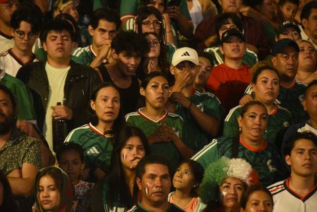 Fußball, FIFA WM 2026, Mexiko -England, Public Viewing in Veracruz