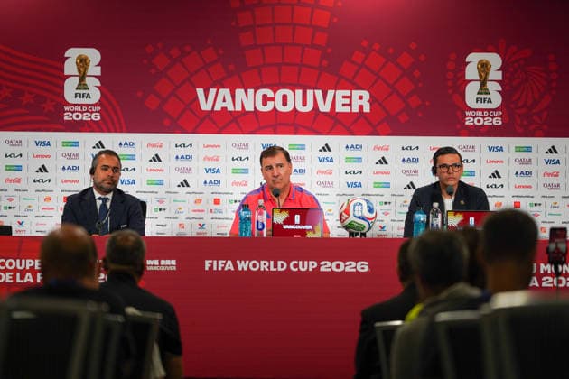 Fußball, FIFA WM 2026, Nationalteam Kolumbien, Pressekonferenz