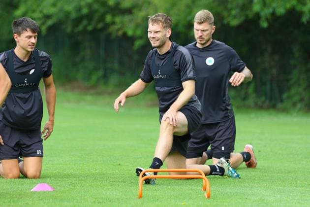 Fußball, RL West, Rot-Weiß Oberhausen, Trainingslager in Wesendorf