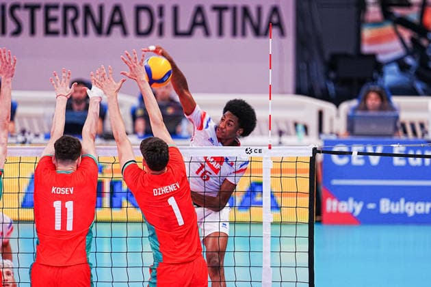 Volleyball, U18 EM, Frankreich - Bulgarien