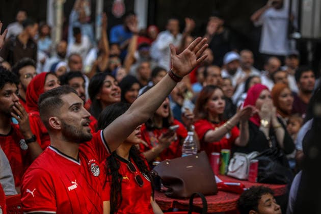 Fußball, FIFA WM 2026, Argentinien - Ägypten, Public Viewing in Kairo