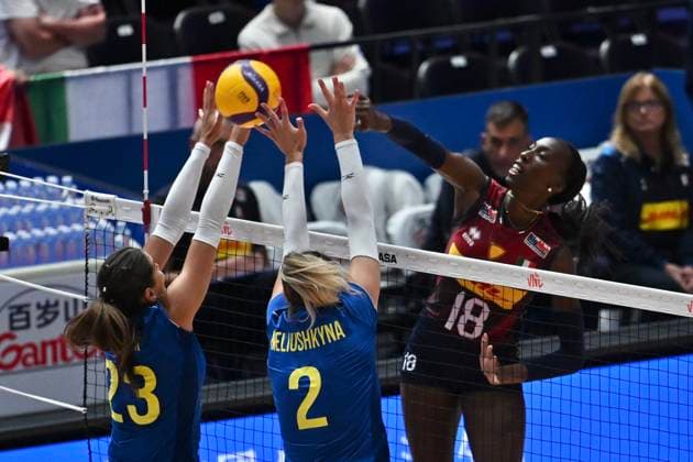 Volleyball, Frauen, Nations League, Italien - Ukraine