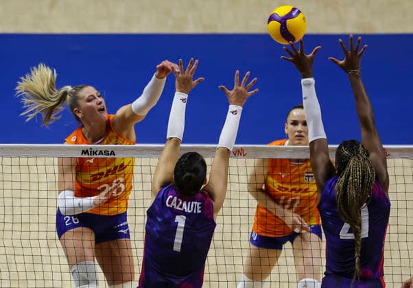 Volleyball, Frauen, Nations League, Frankreich - Niederlande