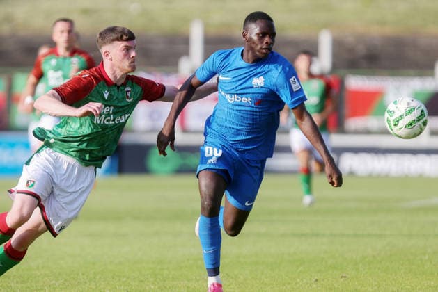 Fußball, Conference League, Quali, Glentoran FC - Rigas FC