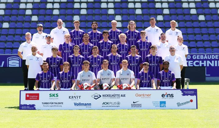 Fußball, RL Nordost, FC Erzgebirge Aue, Porträttermin 2026 2027