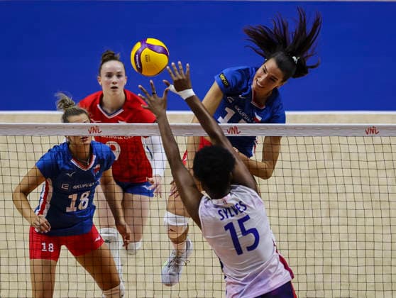 Volleyball, Nations League, Frankreich - Tschechien