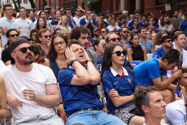 Fußball, FIFA WM 2026, Frankreich - Spanien, Public Viewing in New York