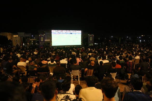 Fußball, FIFA WM 2026, Frankreich - Spanien, Public Viewing in Erbil