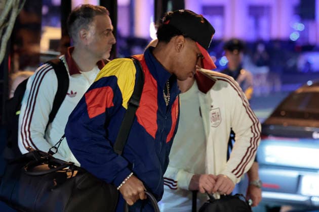 Fußball, FIFA WM 2026, Nationalteam Spanien, Ankunft am Teamhotel in New York