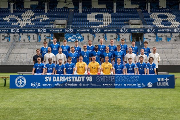 Fußball, 2. BL, SV Darmstadt 98, Porträttermin 2026 2027