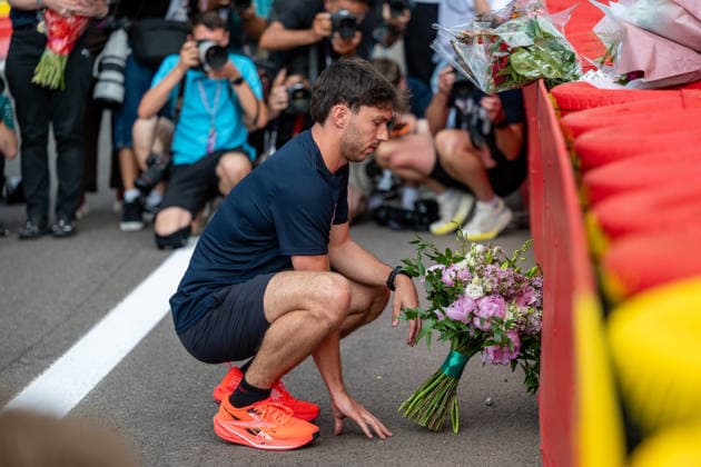 Formel 1, GP von Belgien in Spa-Francorchamps, Pierre Gasly gedenkt Anthoine Hubert