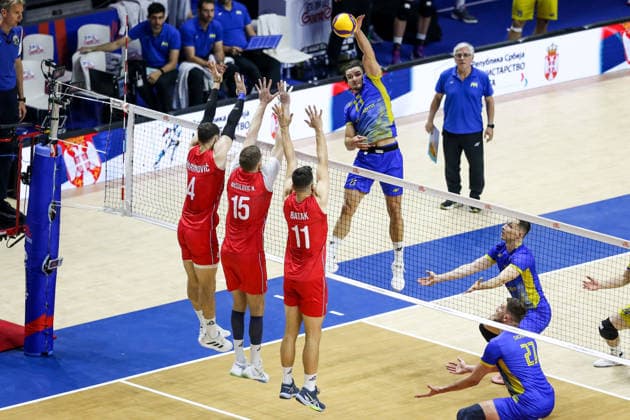 Volleyball, Nations League, Serbien - Ukraine