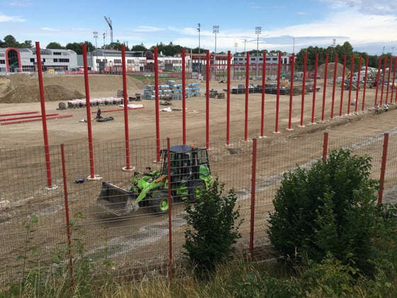 Fußball, 1. BL, FC Bayern München, Umbau des Trainingsgeländes an der Säbener Straße