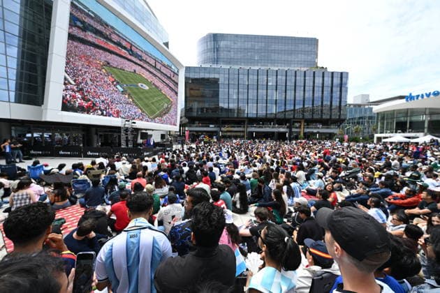 Fußball, FIFA WM 2026, Finale, Spanien - Argentinien, Public Viewing in San Francisco