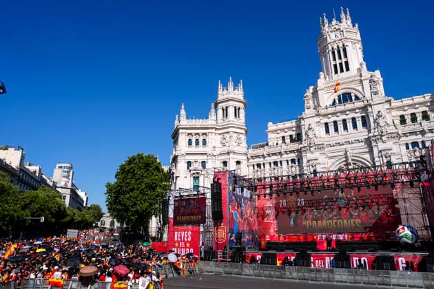 Fußball, FIFA WM 2026, Empfang von Weltmeister Spanien in Madrid