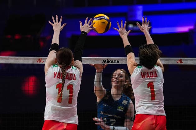 Volleyball, Frauen, Nations League, Brasilien - Japan