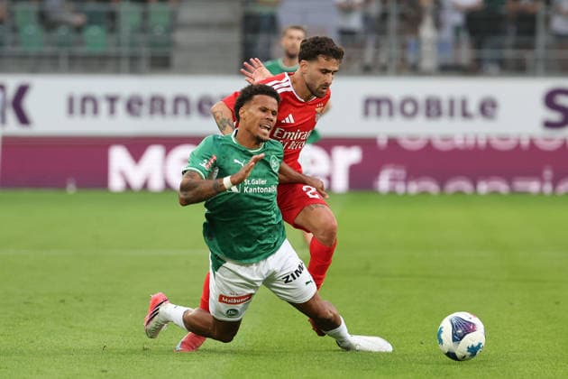 Fußball, EL-Quali, FC St. Gallen - Benfica Lissabon