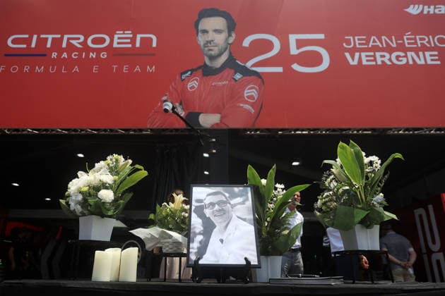 Motorsport, Formel E, ePrix Tokio, Japan, Gedenken an verstorbenen Citroen-Teamchef Cyril Blais