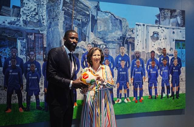 Fußball, Antonio Rüdiger bei UNHCR Gamechanging Team Event in New York