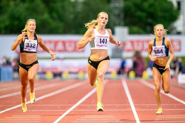 Leichtathletik, Schwedische Meisterschaft in Uppsala
