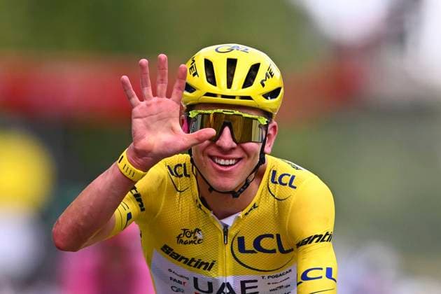 Radsport, Tour de France, 21. Etappe, Gesamtsieger Tadej Pogacar